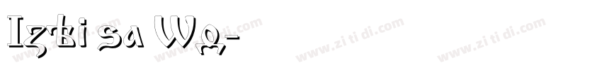 Izhitsa Wd字体转换